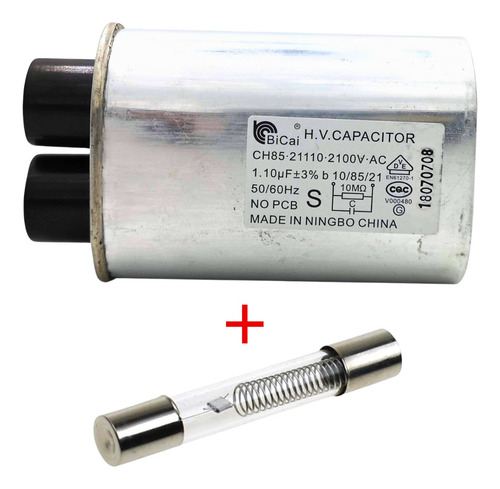Capacitor Microondas 1.10 Uf 2100v Con Fusible 5000v 800ma