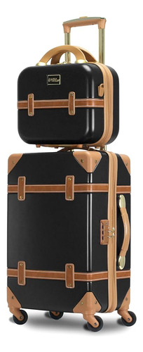 World Traveler Gatsby Vintage Style Hardside Carry-on Retro 