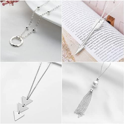 Yqziyou 8 Collares Largos Para Mujer ' Collar Con Colgante D