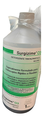 Detergente Tri Enzimático Surgizime O3 X 1 Litro