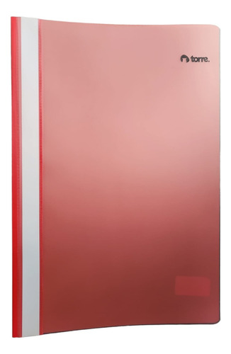 Carpeta Pvc Oficio Con Acco Roja Torre