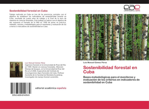 Libro: Sostenibilidad Forestal En Cuba: Bases Metodológicas 