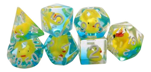 Juego De Dados Poliédricos De 7 Piezas D4-d20 Dados De