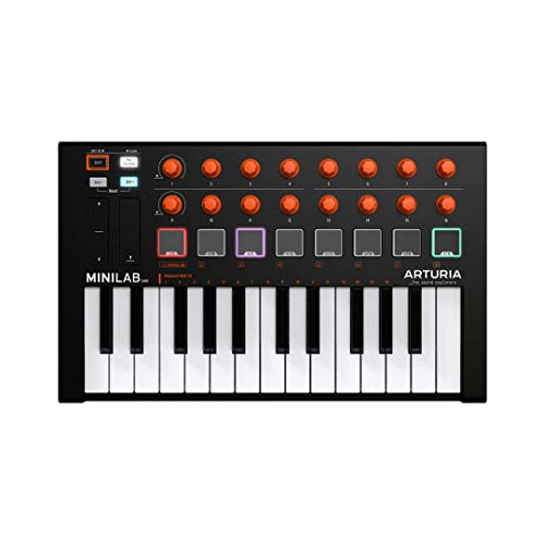 Controlador Midi Usb Minilab Mkii De 25 Teclas (naranja...