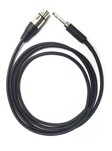 Cable Xlr Hembra A Plug 6.3 Trs Balanceado De 10 Metros