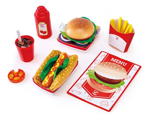 Fast Food Set Hape E3160 Comidas Rapidas