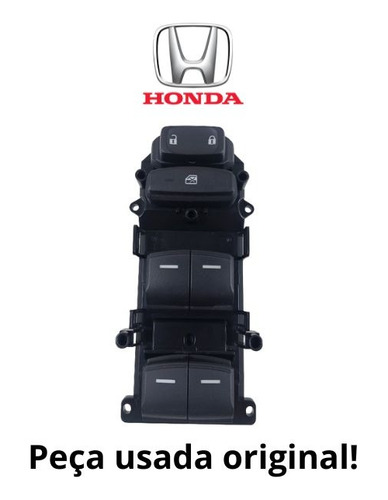Botão Vidro Dianteiro Esquerdo Quadruplo Honda Civic 2017