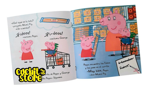 Libro Cuento Infantil Peppa Pig-va De Compras