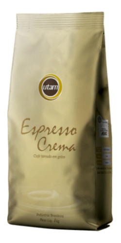 Café Utam Em Grãos Espresso Crema 100% Árabica 1kg Original