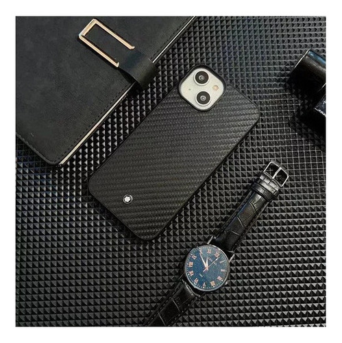 Zs Funda Protectora Montblanc Negra For iPhone 2025 New