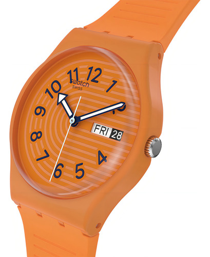 Reloj Swatch Trendy Lines In Sienna De Silicona So28o703