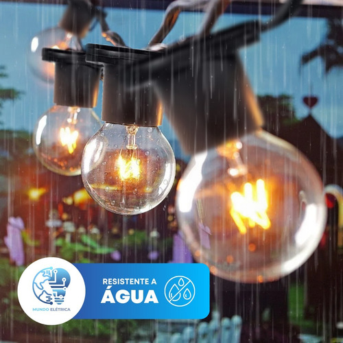 Varal De Luzes Festao 75 Mts Com 75 Lampadas Inclusas Barato