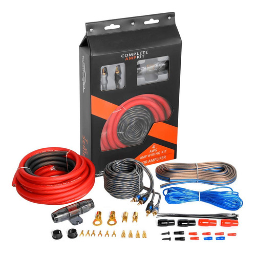 Topstronggear Kit De Amplificador De 4 Calibres True 4 Awg P