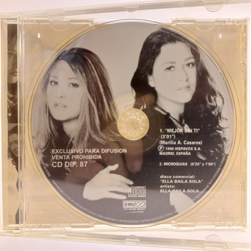 Ella Baila Sola - Mejor Sin Ti - Cd Single - Ex