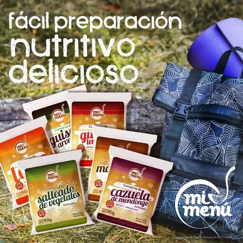 Comida Liofilizada En Sobre Mi Menu Montaña Camping 90g X4