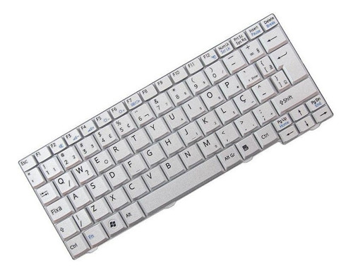 Teclado Para Notebook Sony Vaio Pcg-21311x Prata Abnt2 '?' Na Tecla W Marca Bringit