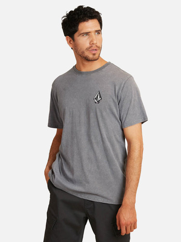 Polera Ranchero Acid Sst Gris Volcom