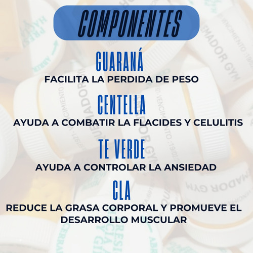Quemador De Grasa X 4 Frascos Sin Sabor