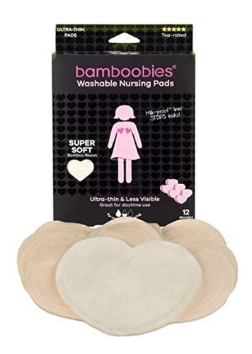 Bamboobies Protectores De Lactancia Lavables Para Lactancia