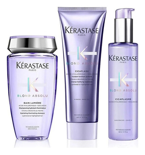 Kérastase Bain Lumiere + Fondant Cicaflash + Cicaplasme