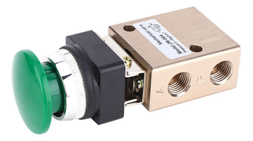 Válvula Mecánica Con Botón Pulsador Jm-06a Neumática De 2 Po