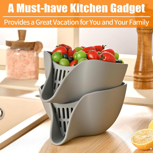 Coladores Y Coladores, Colador De Silicona Para Cocina Con B
