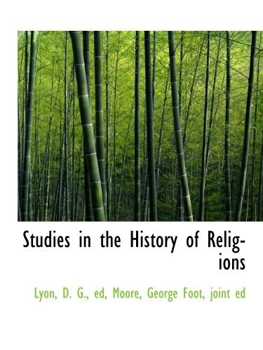 Studies In The History Of Religions