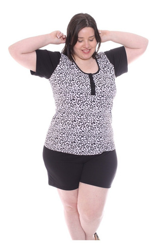 Imagen 7 de 7 de Pijama Verano Talle Grande Y Amplio Mujer 825 Local
