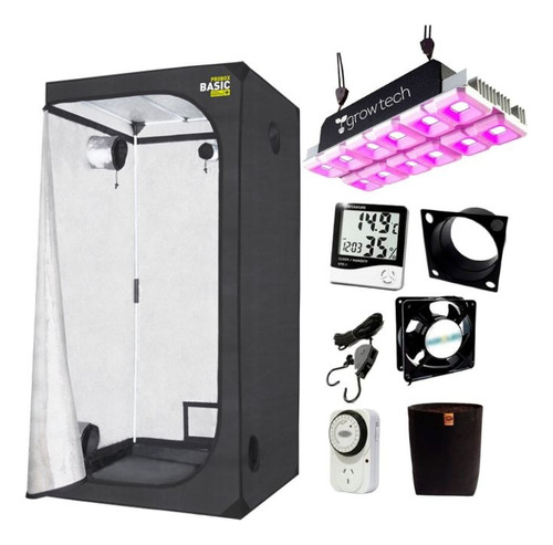 Combo Kit Indoor - Carpa Probox 120x120 + Led 600w Growtech