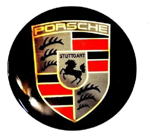 Emblema Adesivo Porsche 51mm (5,1cm) Resinado