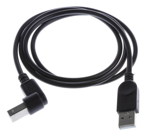 2x 90 ° De Ángulo Cable De Impresora Usb2.0 Enchufe -b