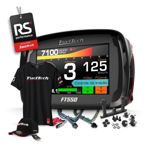 Imagem 1 de 8 de Fueltech Ft550 3 Metros + Brindes + 12x Pronta Entrega