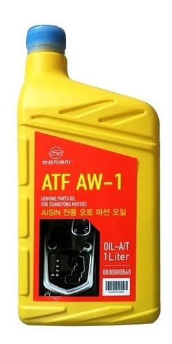 Imagen 1 de 3 de Aceite Atf Aw-1 Caja Aisin 6a/t Original Ssangyong 1 Litro