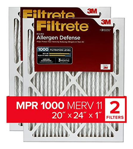 Filtrete 20x24x1 Filtro De Aire, Mpr 1000, Merv 11, Micro Al