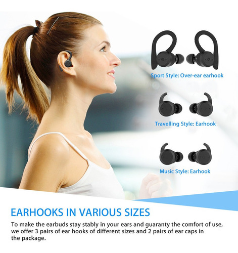 . Auriculares De Natación Inalámbricos Bluetooth Tws