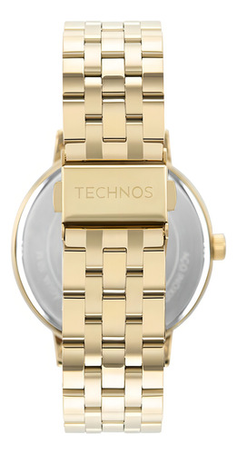 Relógio Feminino Technos Brilho Dourado Original Com Nfe