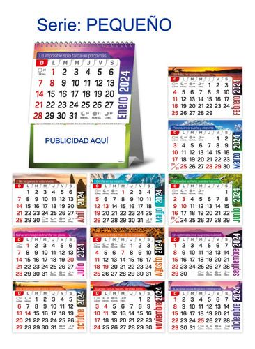 Calendarios De Escritorio,2024 Tipo Triangulo P X50