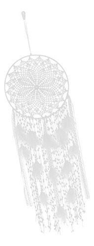 A Handmade Grande Sonho Apanhador Branco Pena Parede