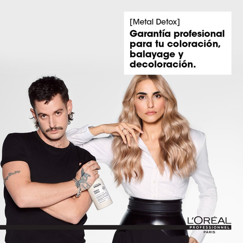 Imagen 9 de 12 de Shampoo Limpiador Anti Metal Metal Detox Loreal Pro 300 Ml