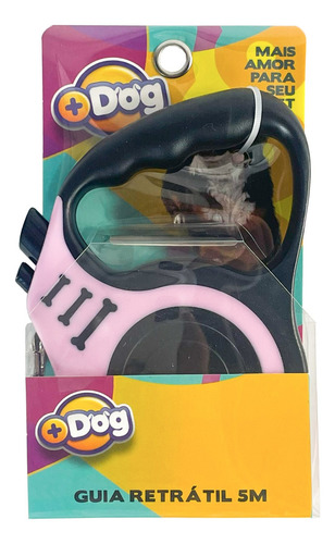 Coleira Pet Guia Retrátil P/ Cachorro Gato 5 Metros Até 20kg