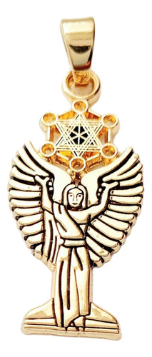 Collar Metatron El Gran Maestro Árbol De La Vida Estuche Color Dorado