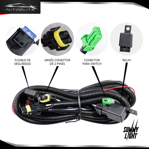 Kit Faros Niebla Para Jetta 2015 2016 2017 2018 Switch Arnés