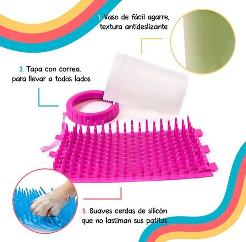 Y Limpiador De Patas Mascota Perro Gato Spft Gentle Color
