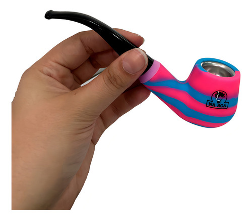 Cachimbo Sherlock Colorido Pipe Silicone Resistente Na Boa