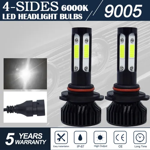 Led 9005 H11 Kit De Focos Led Luz Alta Y Baja 16000 Lm Para