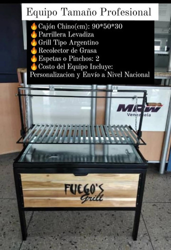 Cajon Horno Chino, Parrillera, Asador,horno Parrillero