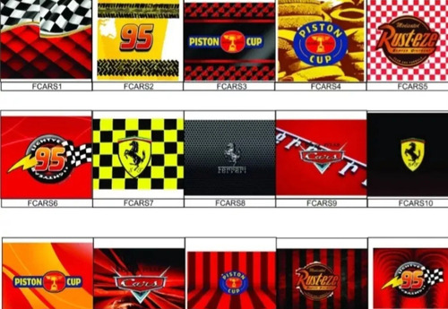 Souvenirs Rayo Mac Queen Cars X10 Servilleteros 14x7cm
