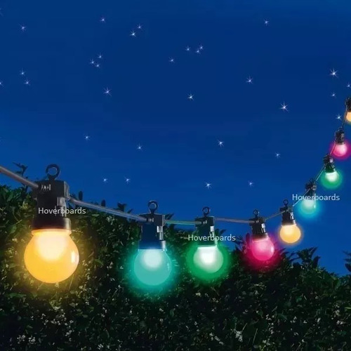 Varal De Luz Natal Com Lampada Colorida 100 Mts