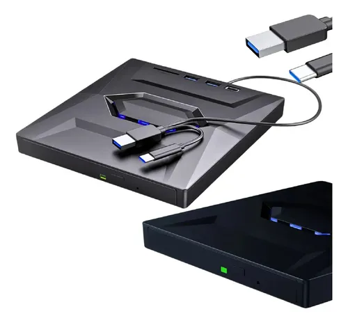 Unidad Quemadora Externa Cd Dvd 5 En 1 Tipo C Usb 3.0