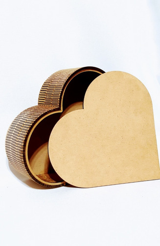 Caja Corazón Bombones San Valentin - Mdf / Fibrofacil